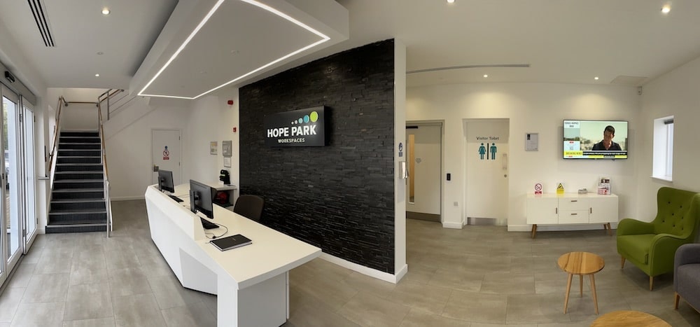 The Hope Park Quays Reach building exterior in Salford